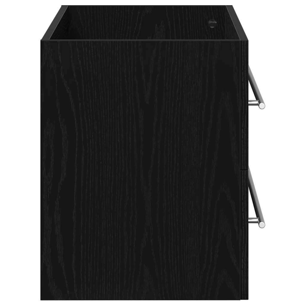 Vanity unit black oak look 100x38.5x48 cm