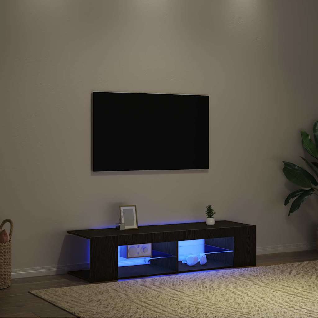 TV-Schränk Schwarz 135 x 39 x 30 cm Holzwerkstoff