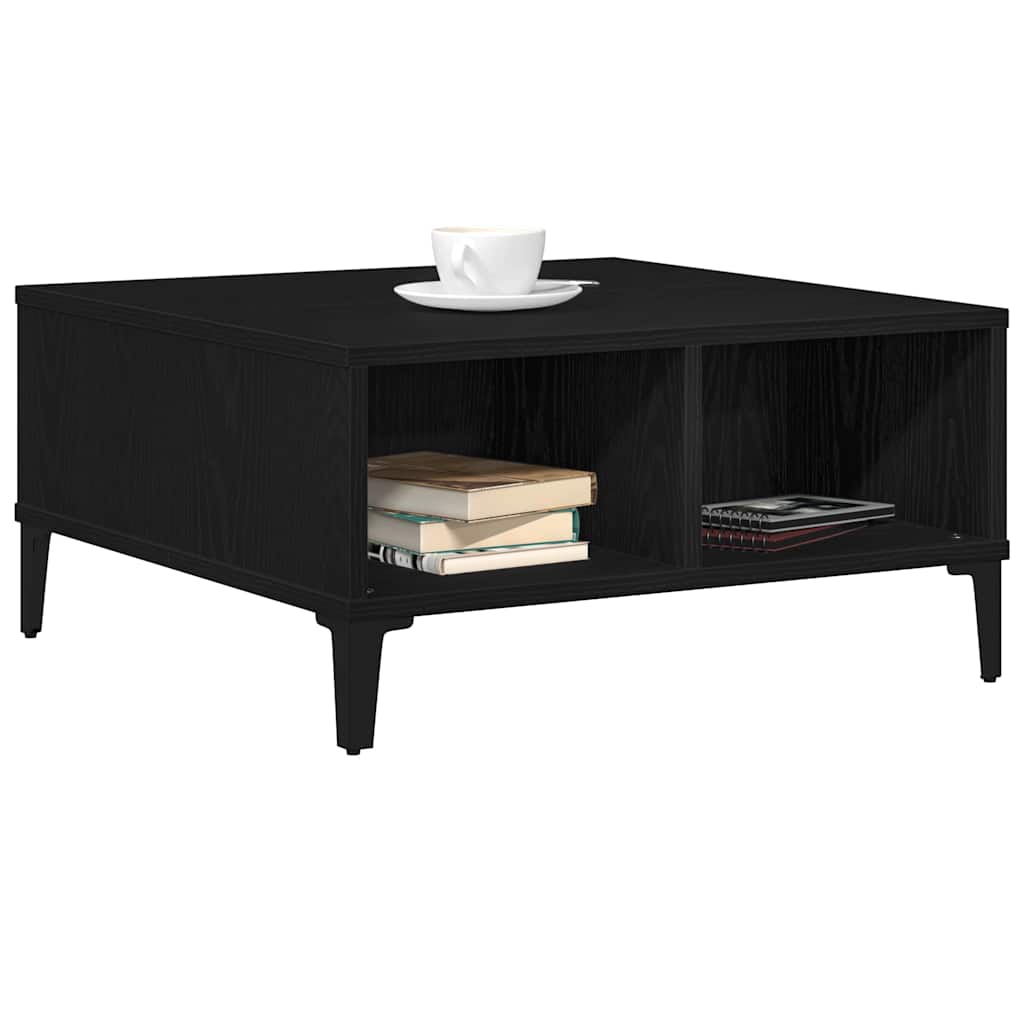 Couchtisch Schwarz Eichen-Optik 60 x 60 x 30 cm Holzwerkstoff