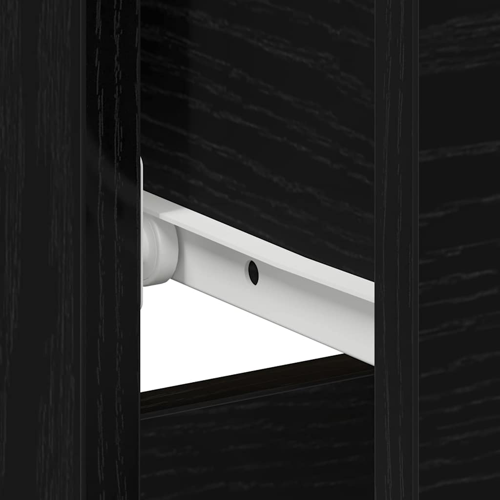 Nachttisch 2 pcs Schwarze Eiche 40 x 40 x 50 cm Holzwerkstoff