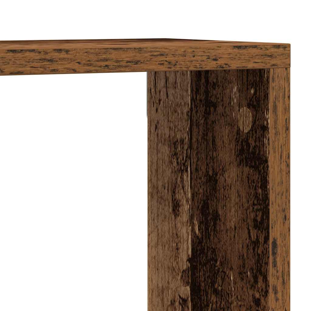 Wandregal mit Regal 2 pcs Altholz 80 x 15 x 26 cm Holzwerkstoff