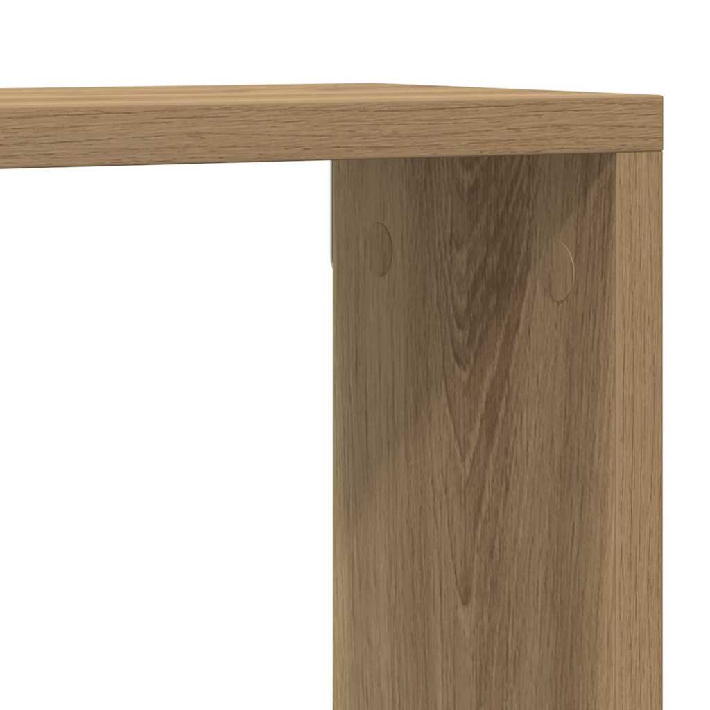 Wandregal 2 pcs Artisan-Eiche 80 x 15 x 26 cm Holzwerkstoff