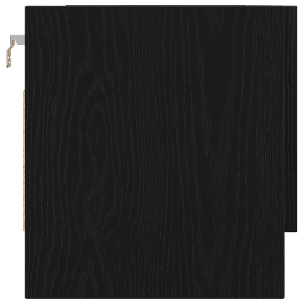 Kleiderschrank mit Tür Schwarz 70 x 32.5 x 35 cm Holzwerkstoff
