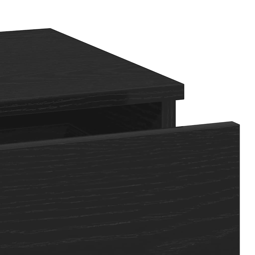 Nachttisch Schwarze Eiche 40 x 35 x 65 cm Holzwerkstoff