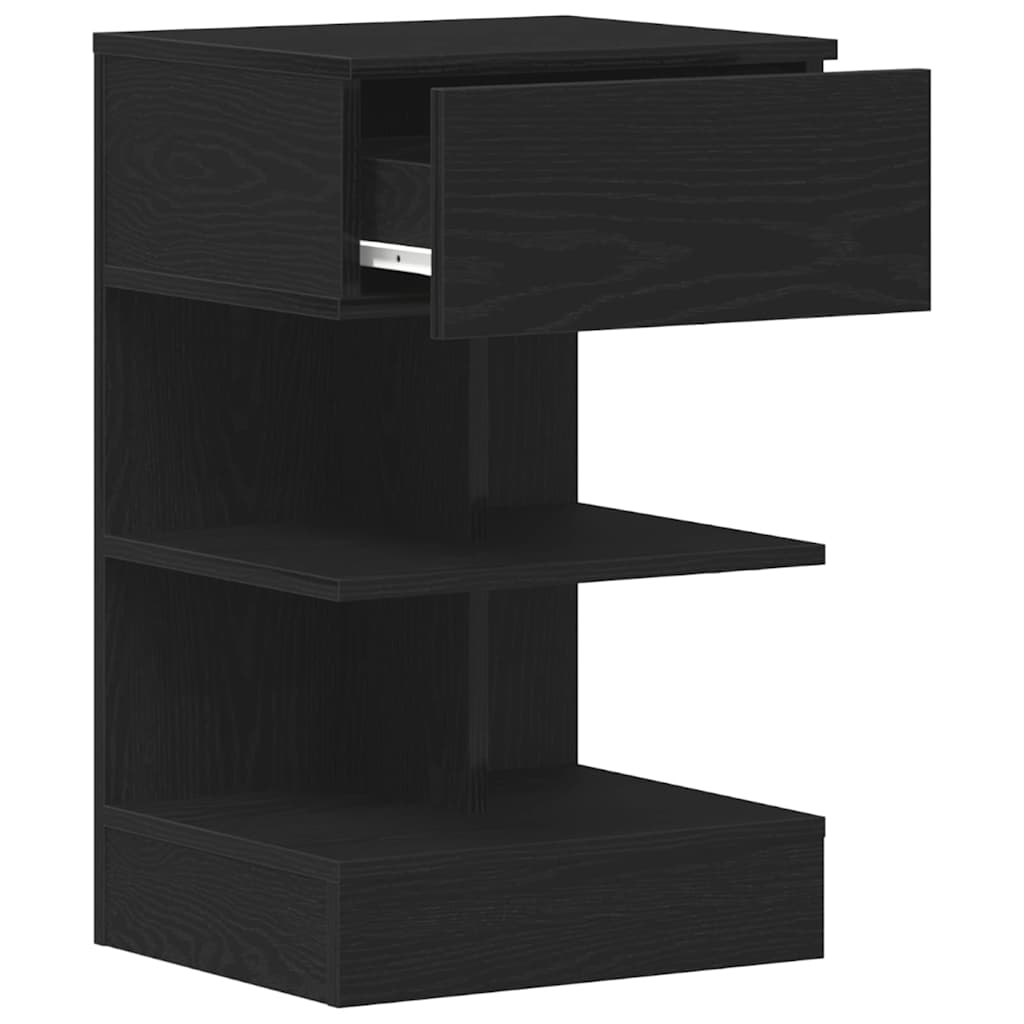Nachttisch Schwarze Eiche 40 x 35 x 65 cm Holzwerkstoff