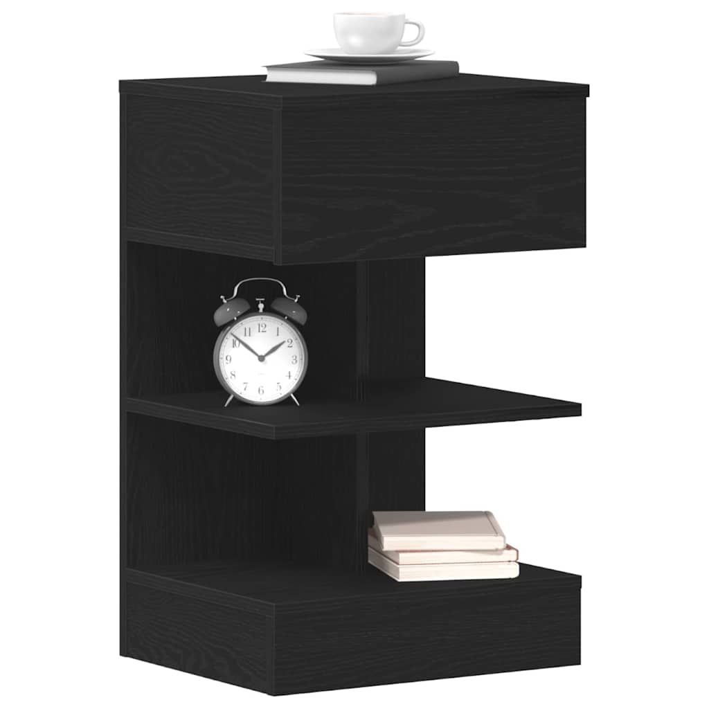 Nachttisch Schwarze Eiche 40 x 35 x 65 cm Holzwerkstoff