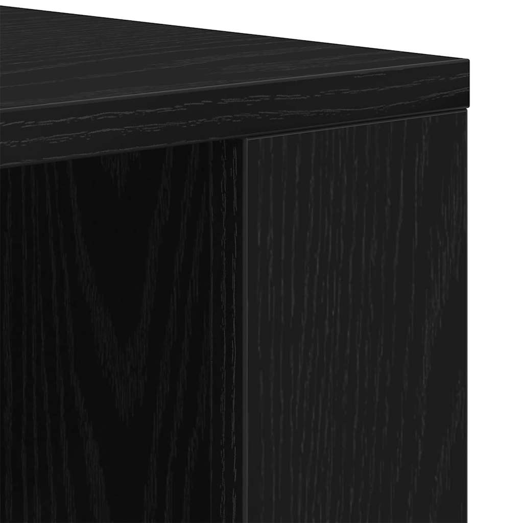 Wandschrank Schwarze Eiche 80 x 33 x 80 cm Holzwerkstoff