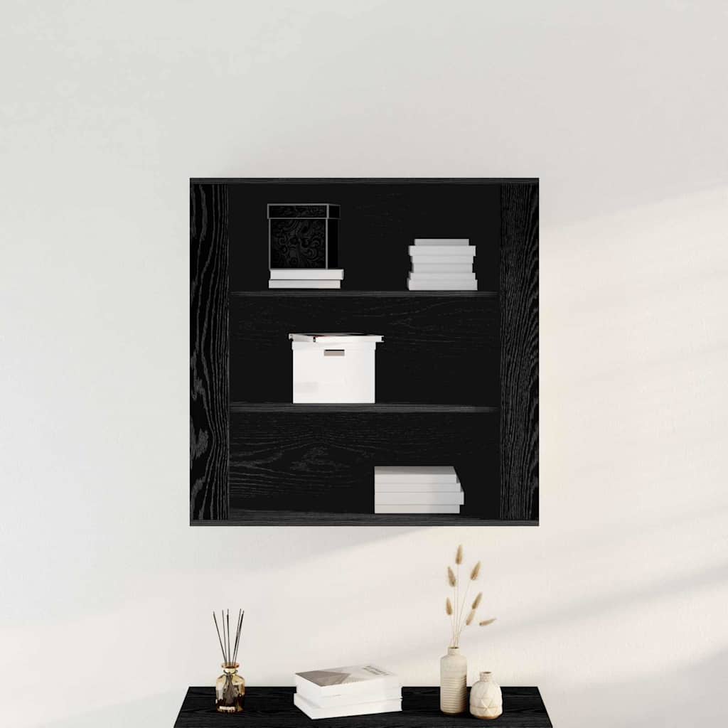 Wandschrank Schwarze Eiche 80 x 33 x 80 cm Holzwerkstoff