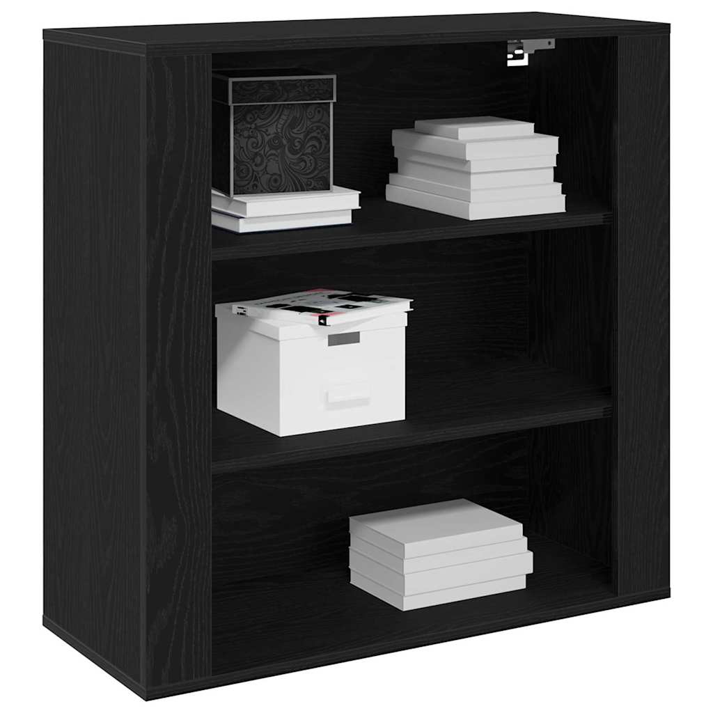 Wandschrank Schwarze Eiche 80 x 33 x 80 cm Holzwerkstoff