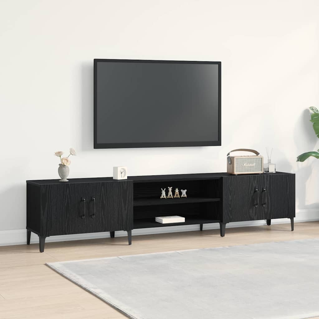 TV-Schrank Schwarze Eiche 180 x 31,5 x 40 cm Holzwerkstoff