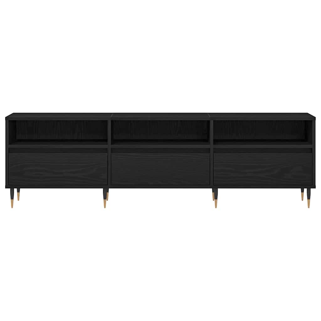 TV-Schränk Schwarze Eiche 150 x 30 x 44.5 cm Holzwerkstoff