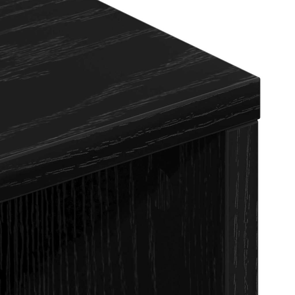TV-Schränk Schwarz Eichen-Optik 150 x 30 x 44.5 cm