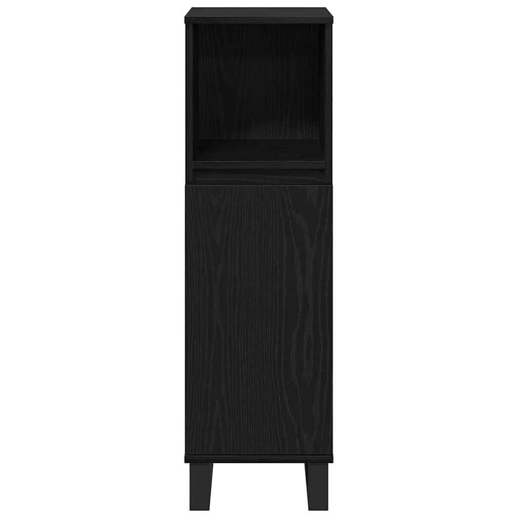 Badezimmer Schrank mit Regal Schwarze Eiche 30 x 30 x 100 cm