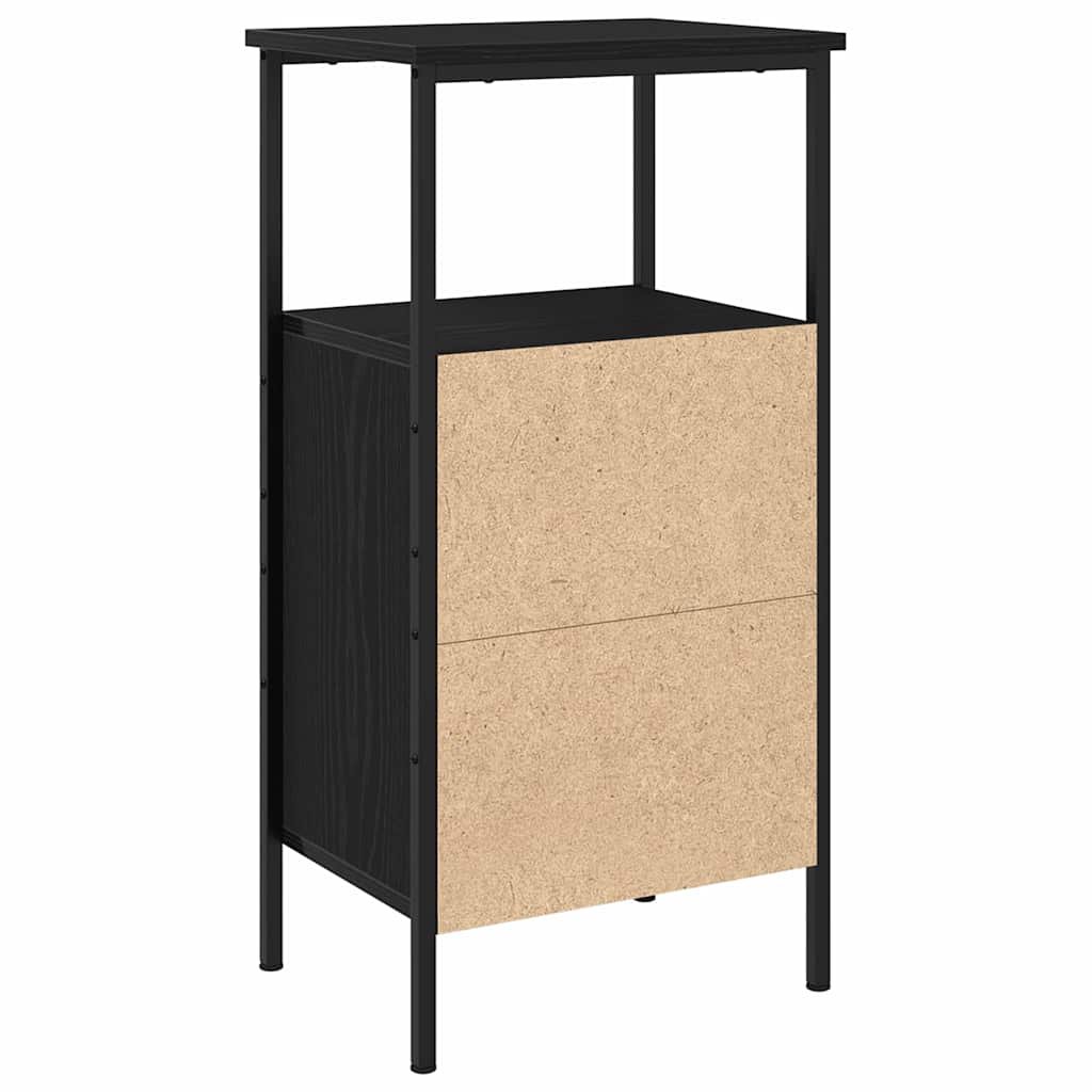 Nachttisch 2 pcs Schwarze Eiche 41 x 31 x 80 cm Holzwerkstoff