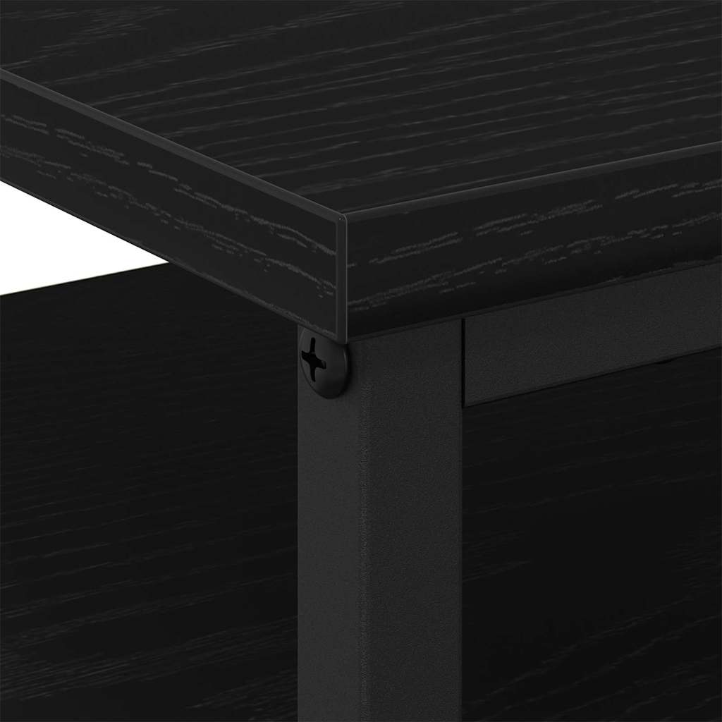 Nachttisch mit Schubladen 2 pcs Schwarze Eiche 44 x 45 x 60 cm
