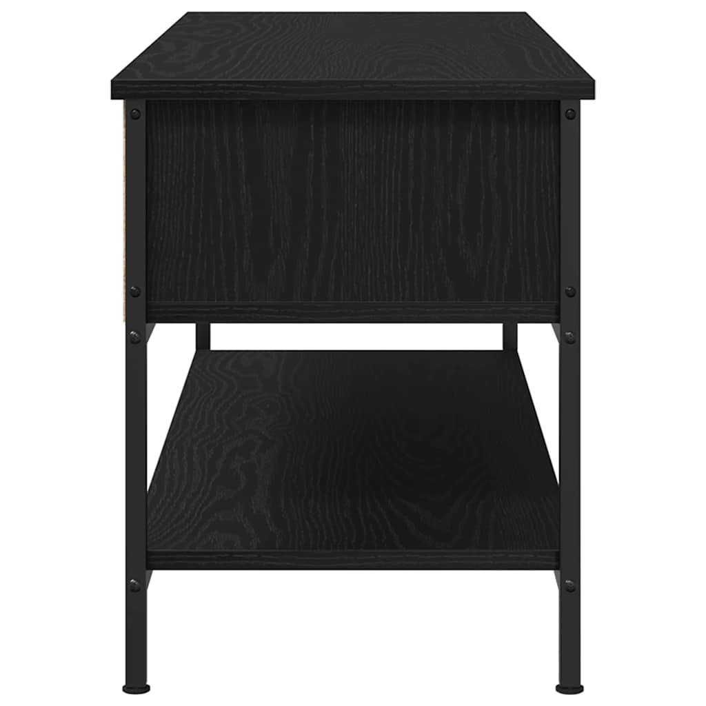 TV-Schränk Schwarz Eichen-Optik 100 x 35 x 45 cm Holzwerkstoff