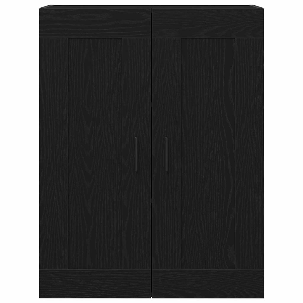 Wandmontierter Schrank Schwarze Eiche 69.5 x 34 x 90 cm