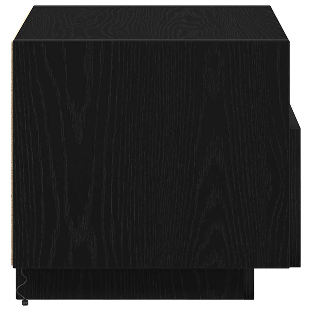 Nachttisch 2 pcs Schwarze Eiche 40 x 39 x 37 cm Holzwerkstoff
