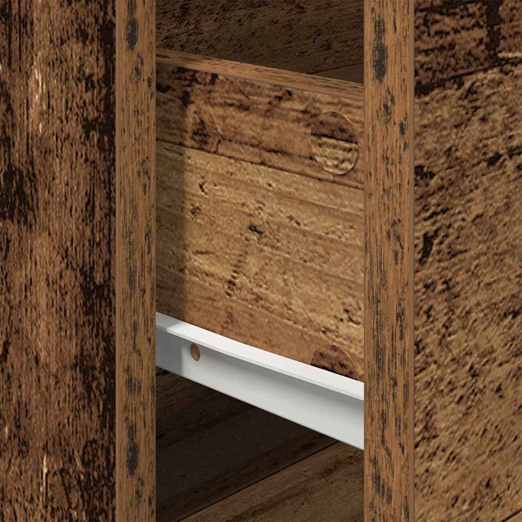 Wandmontierter Nachtschrank Altholz 50 x 39 x 41 cm