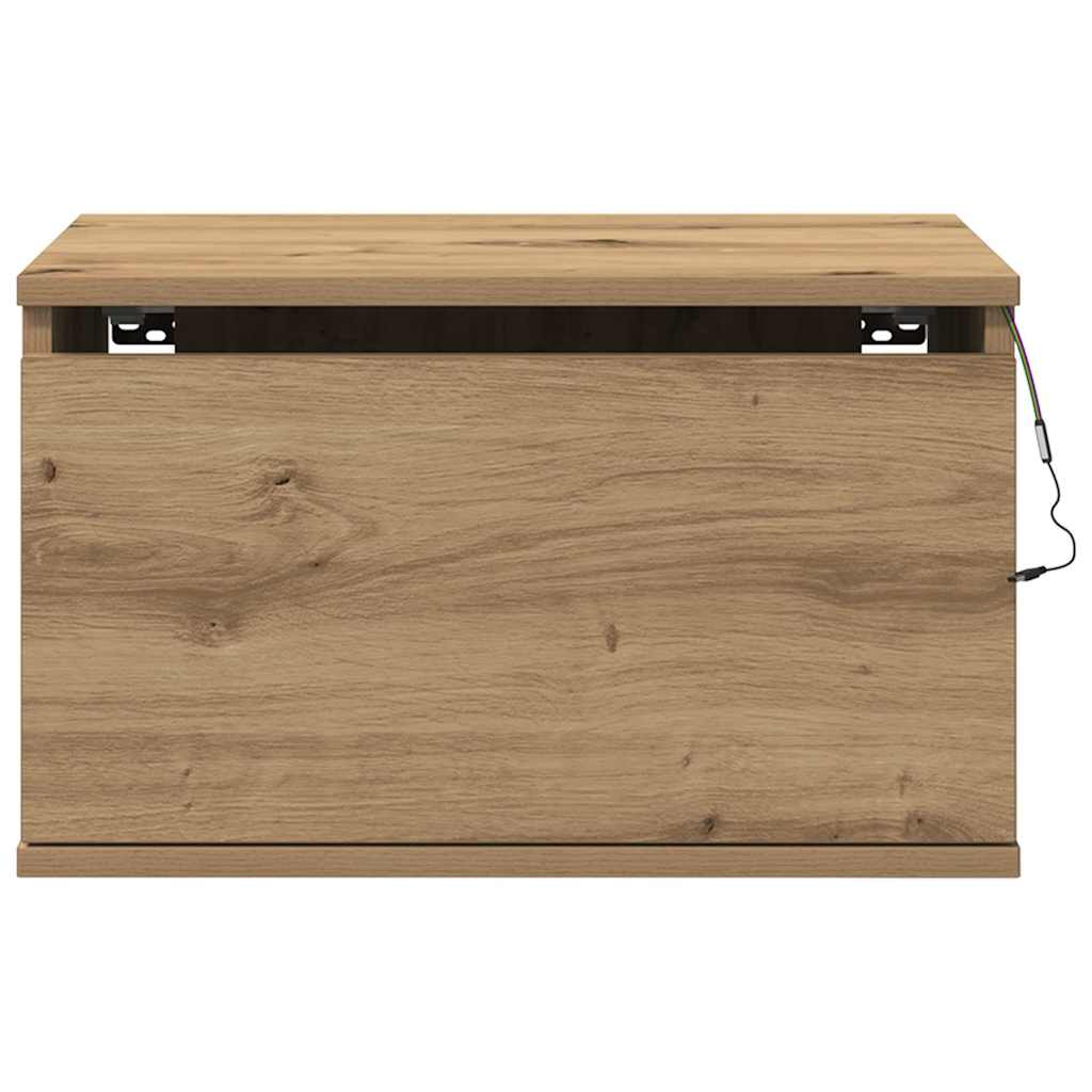 Wandmontierter Nachtschrank with 2 pcs Eiche handwerklich