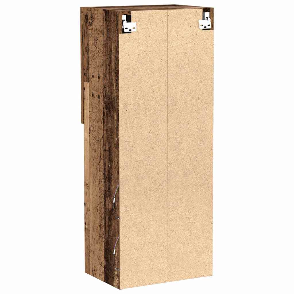 Wandmontierter TV Schrank Altholz 40,5 x 30 x 102 cm
