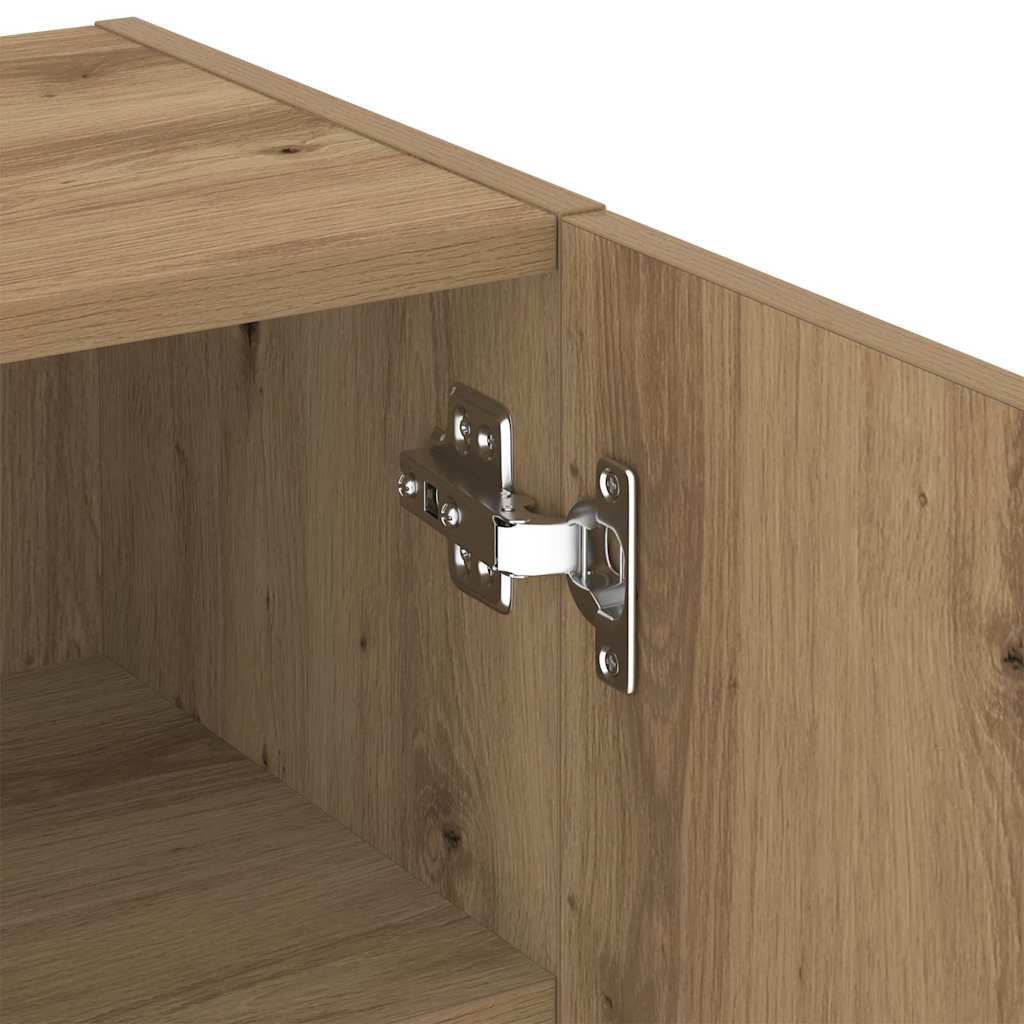 Wandmontierter TV Schrank Artisan-Eiche 40,5 x 30 x 102 cm