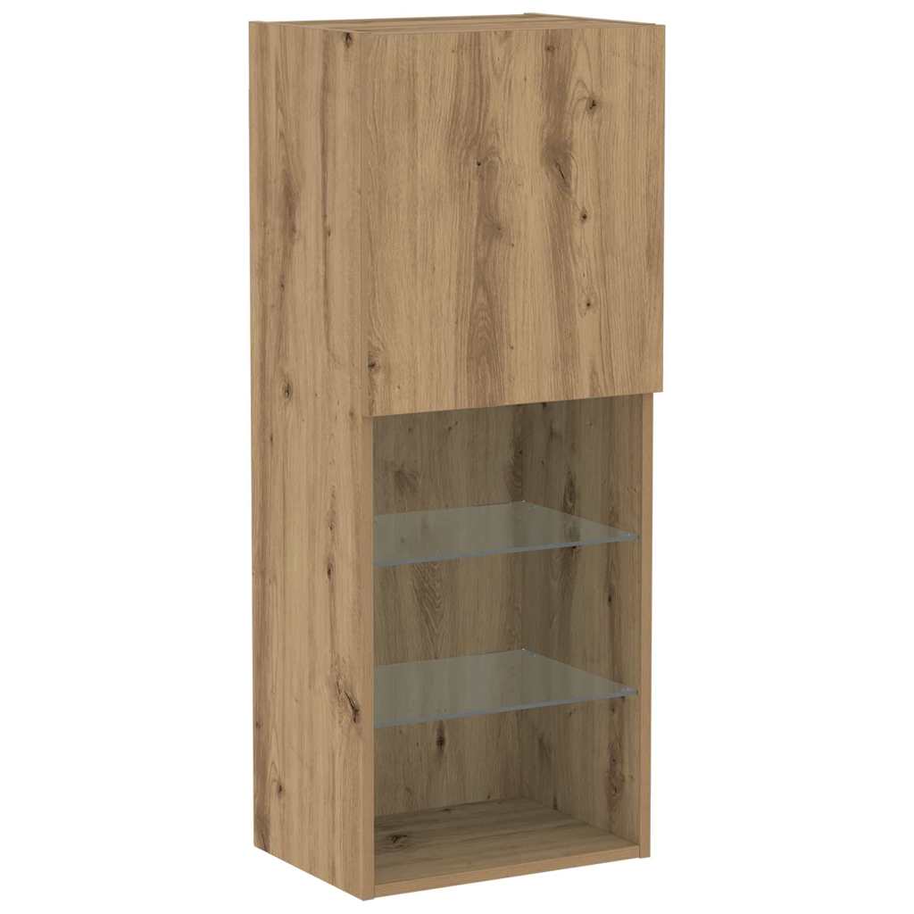 Wandmontierter TV Schrank Artisan-Eiche 40,5 x 30 x 102 cm