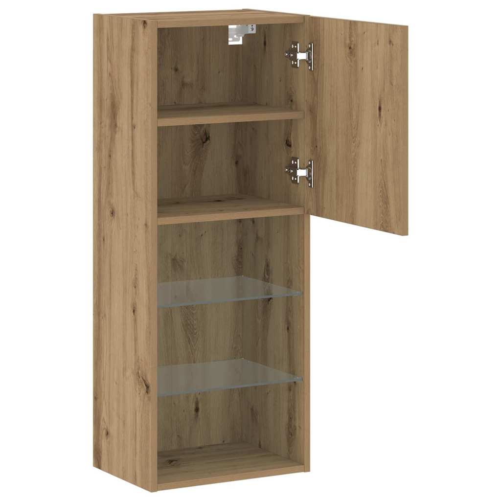 Wandmontierter TV Schrank Artisan-Eiche 40,5 x 30 x 102 cm