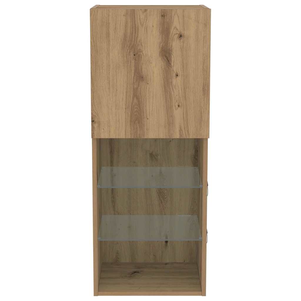 Wandmontierter TV Schrank Artisan-Eiche 40,5 x 30 x 102 cm