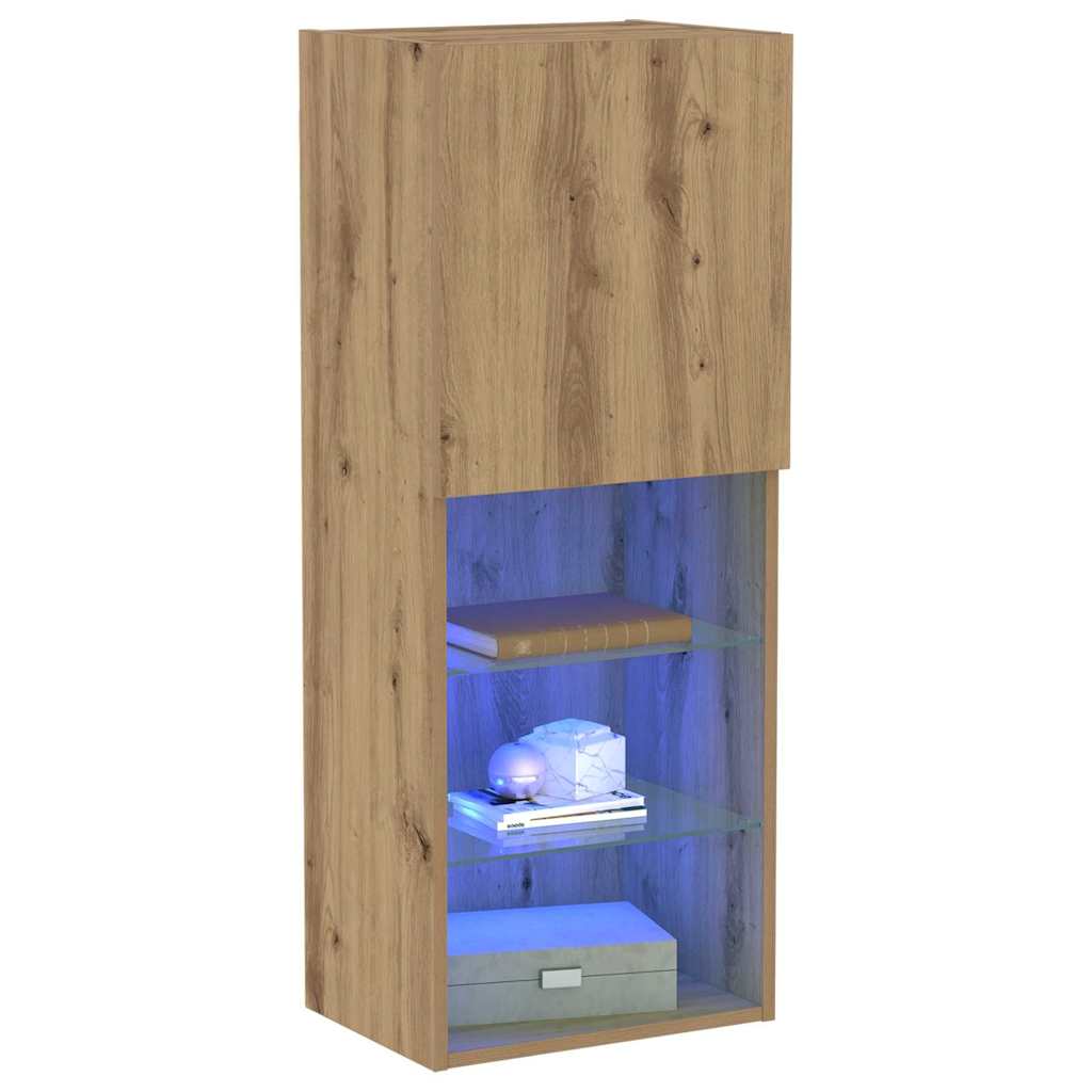 Wandmontierter TV Schrank Artisan-Eiche 40,5 x 30 x 102 cm