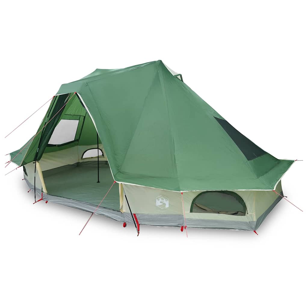 Familien-Tipi-Zelt mit Dach Grün 466 x 310 x 240 cm