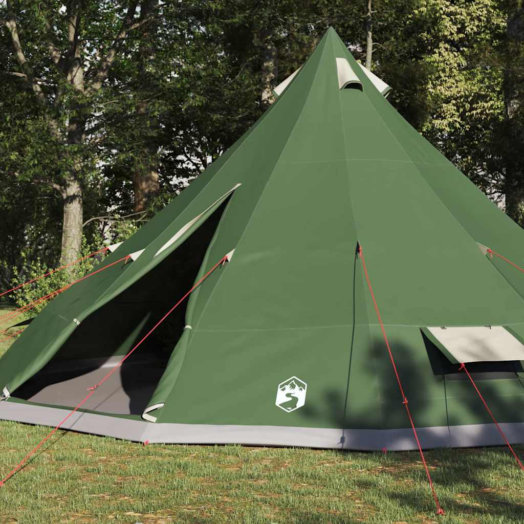 Familien-Tipi-Zelt mit Dach Grün 560 x 560 x 300 cm