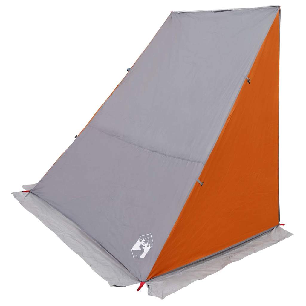Zelt mit Dach Sonstiges Grau und Orange 140 / 190 x 150 x 185 cm