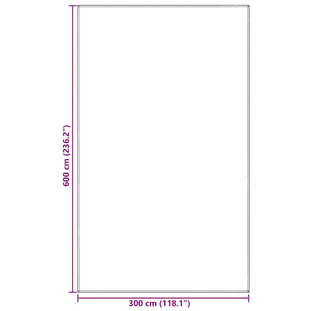Zeltteppich Blau und Grau 600 x 300 cm Polyethylen