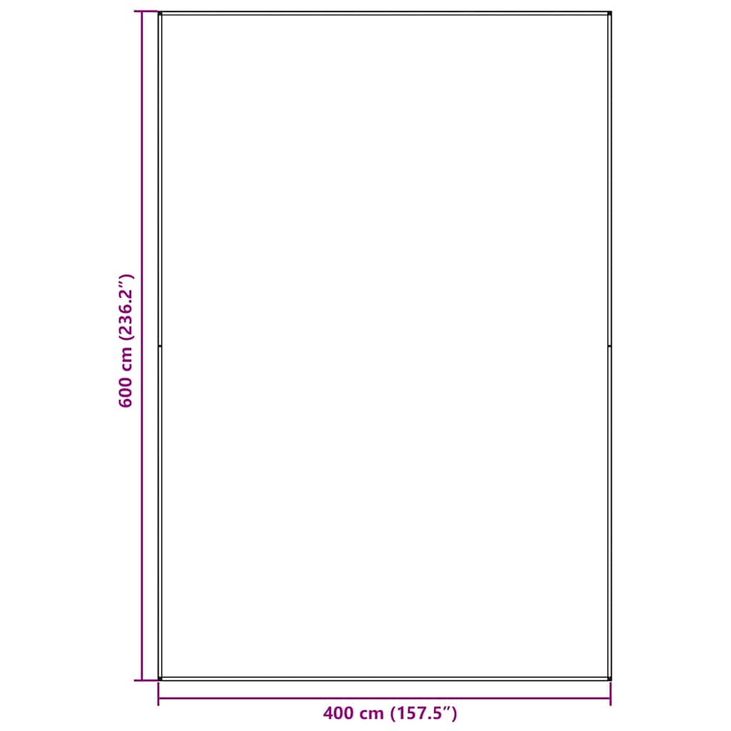 Zeltteppich Blau und Grau 600 x 400 cm Polyethylen