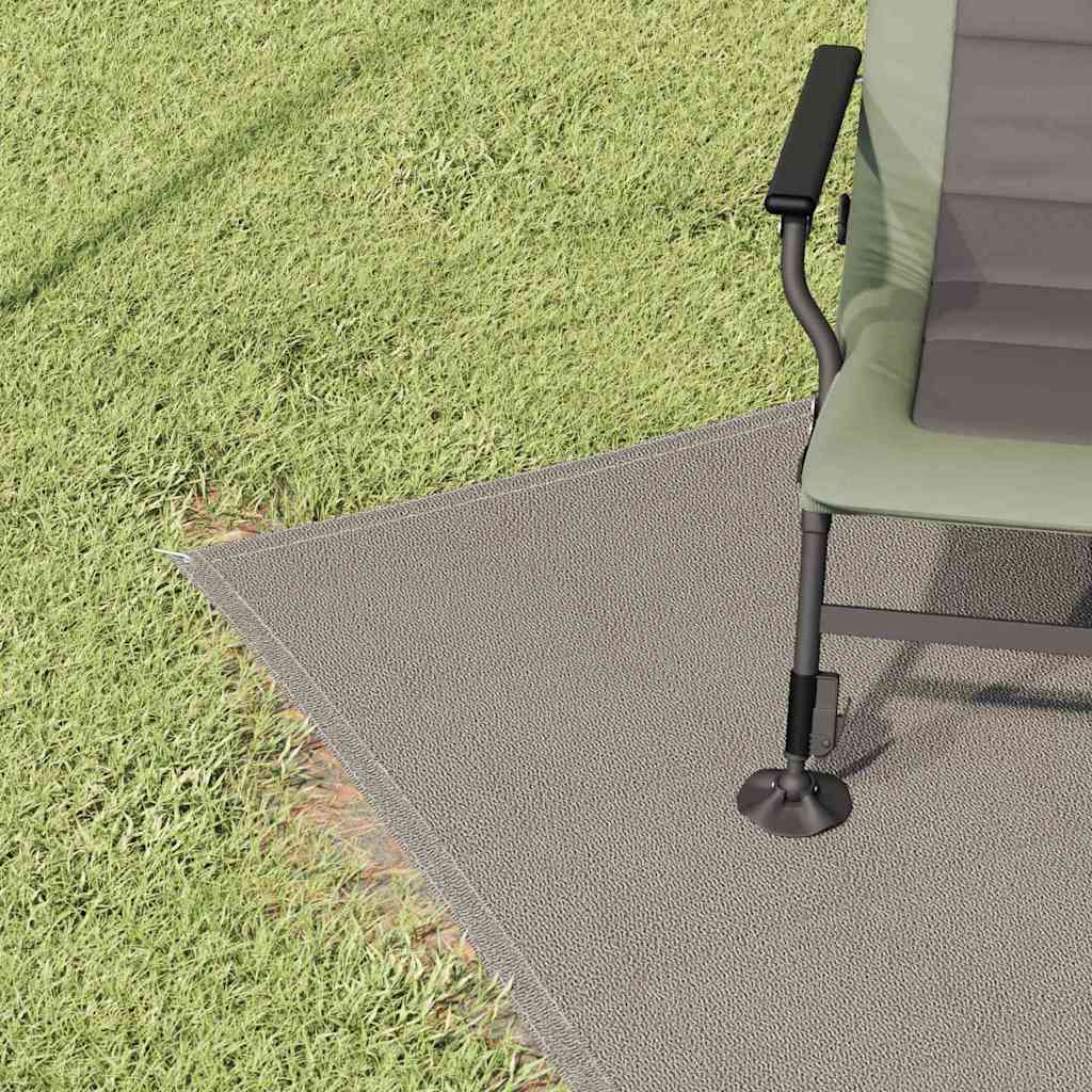 Zeltteppich Hellgrau 250 x 350 cm Polyethylen