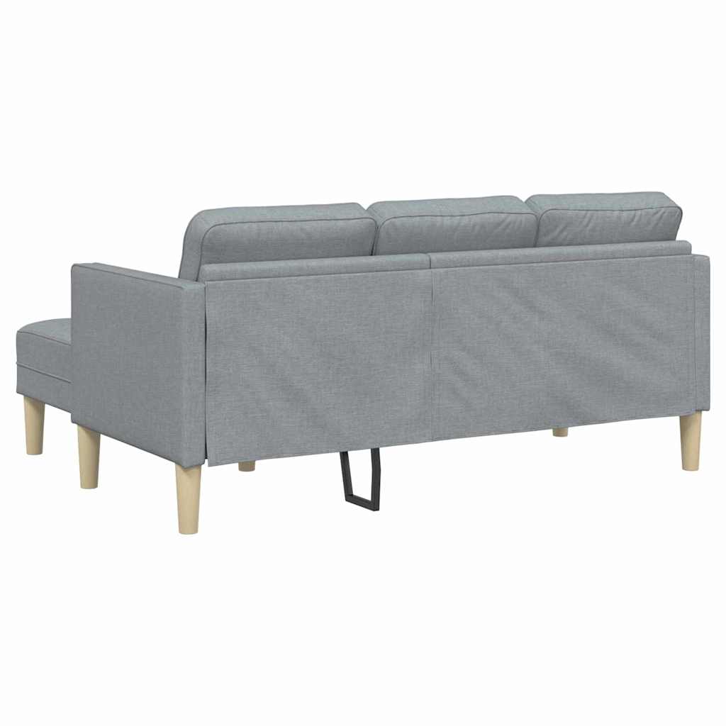 Sofa Set Hellgrau 173 x 131 x 67 cm Stoff