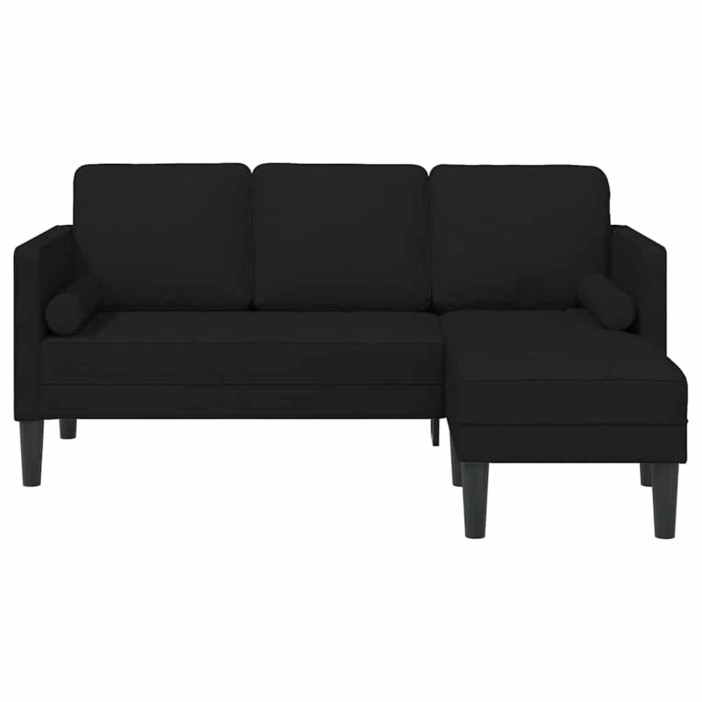 Sofa Set Schwarz 173 x 131 x 67 cm Stoff