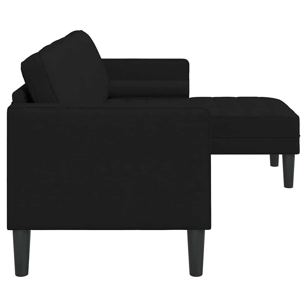 Sofa Set Schwarz 173 x 131 x 67 cm Stoff
