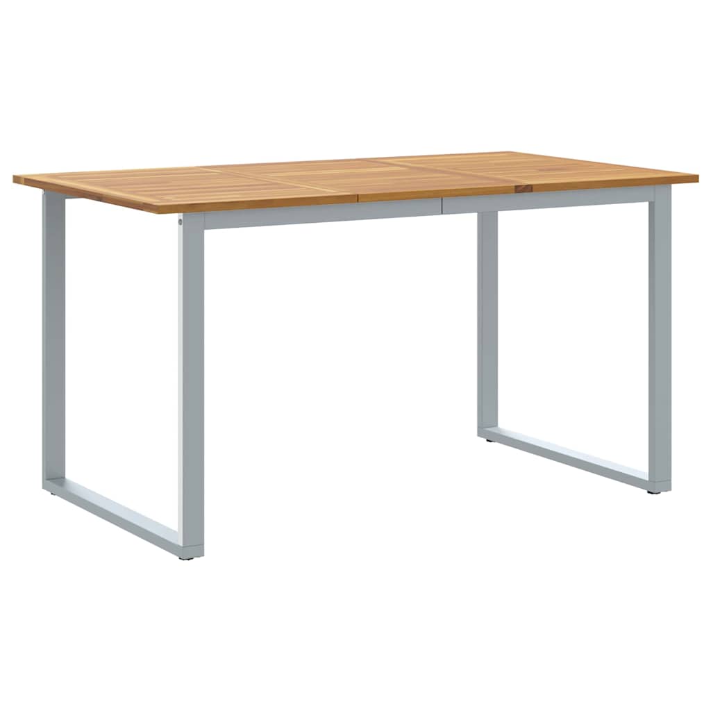 Garten-Eßtisch Grau 140 x 80 x 75 cm