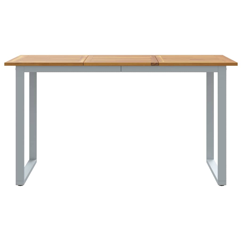 Garten-Eßtisch Grau 140 x 80 x 75 cm