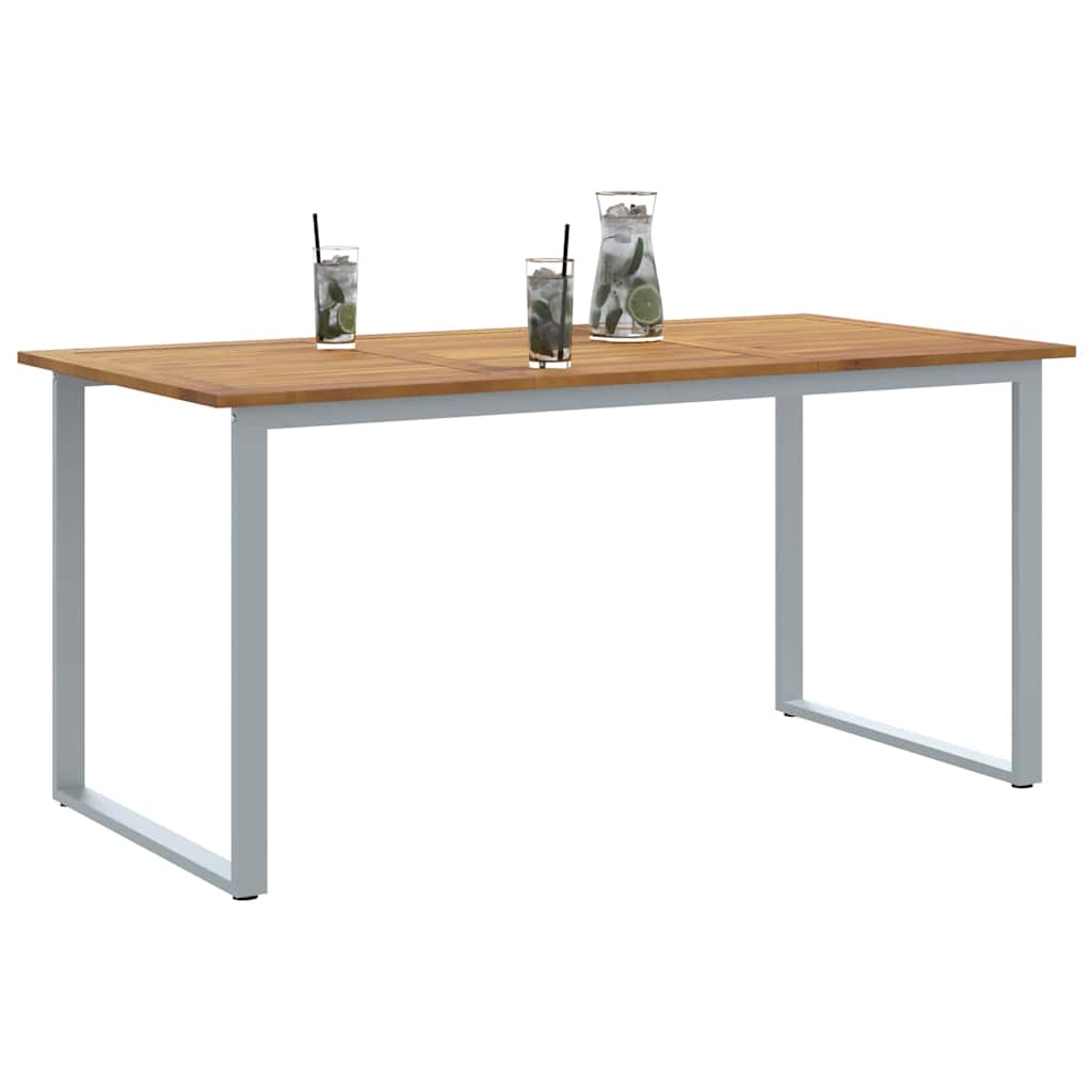 Garten-Eßtisch Grau 160 x 80 x 75 cm