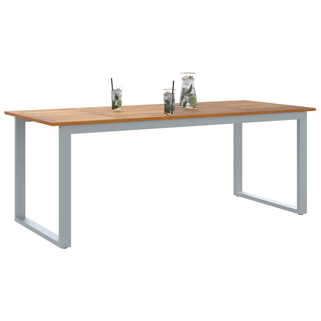 Garten-Eßtisch Grau 200 x 90 x 75 cm
