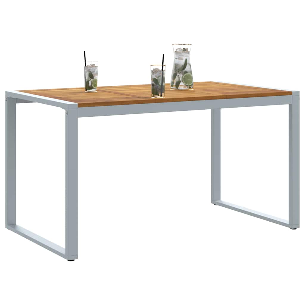 Garten-Eßtisch Grau 140 x 80 x 75 cm