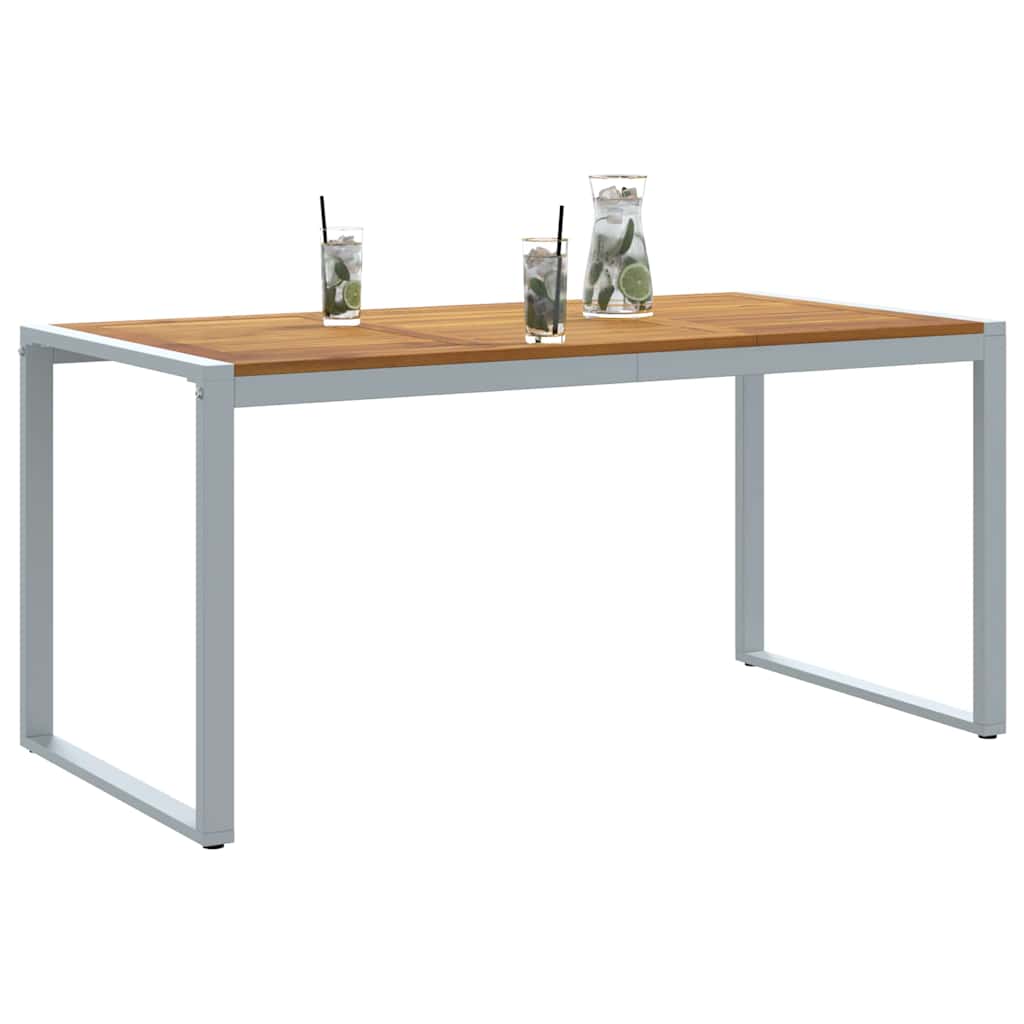Garten-Eßtisch Grau 160 x 80 x 75 cm