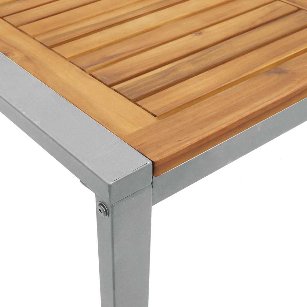 Garten-Eßtisch Grau 180 x 90 x 75 cm