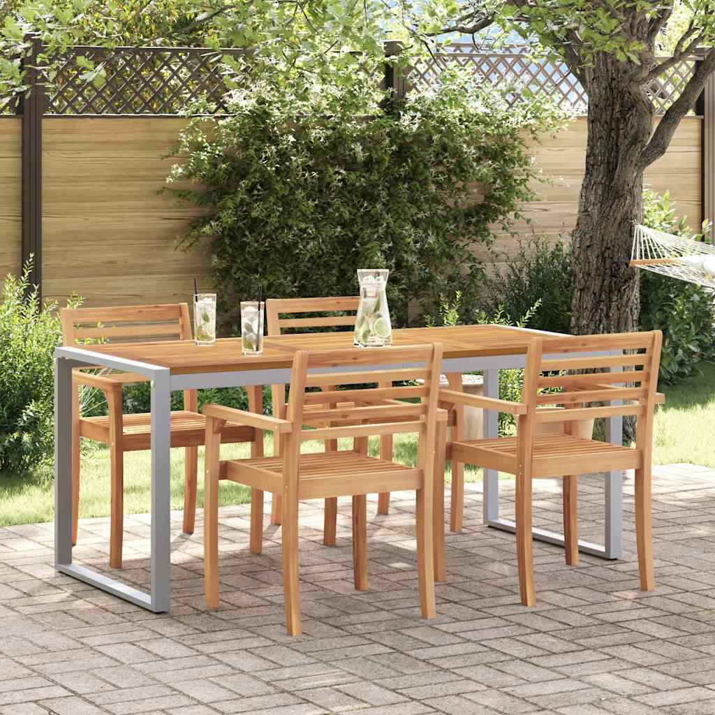 Garten-Eßtisch Grau 180 x 90 x 75 cm