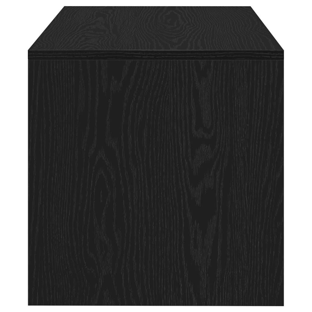 Meuble TV aspect chêne noir 60x40x40 cm matériau à base de bois