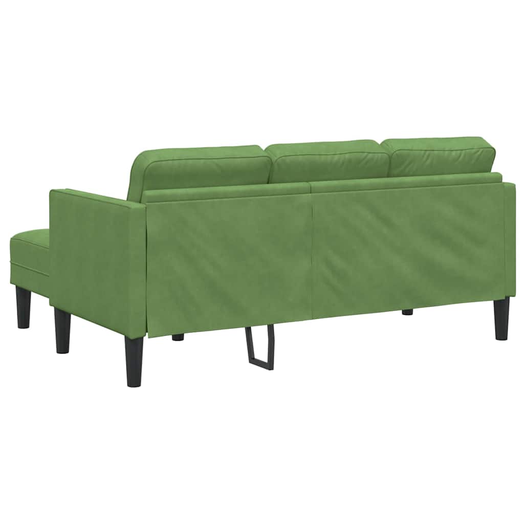 Sofa Set 2 pcs Hellgrün 173 x 131 x 67 cm Samt