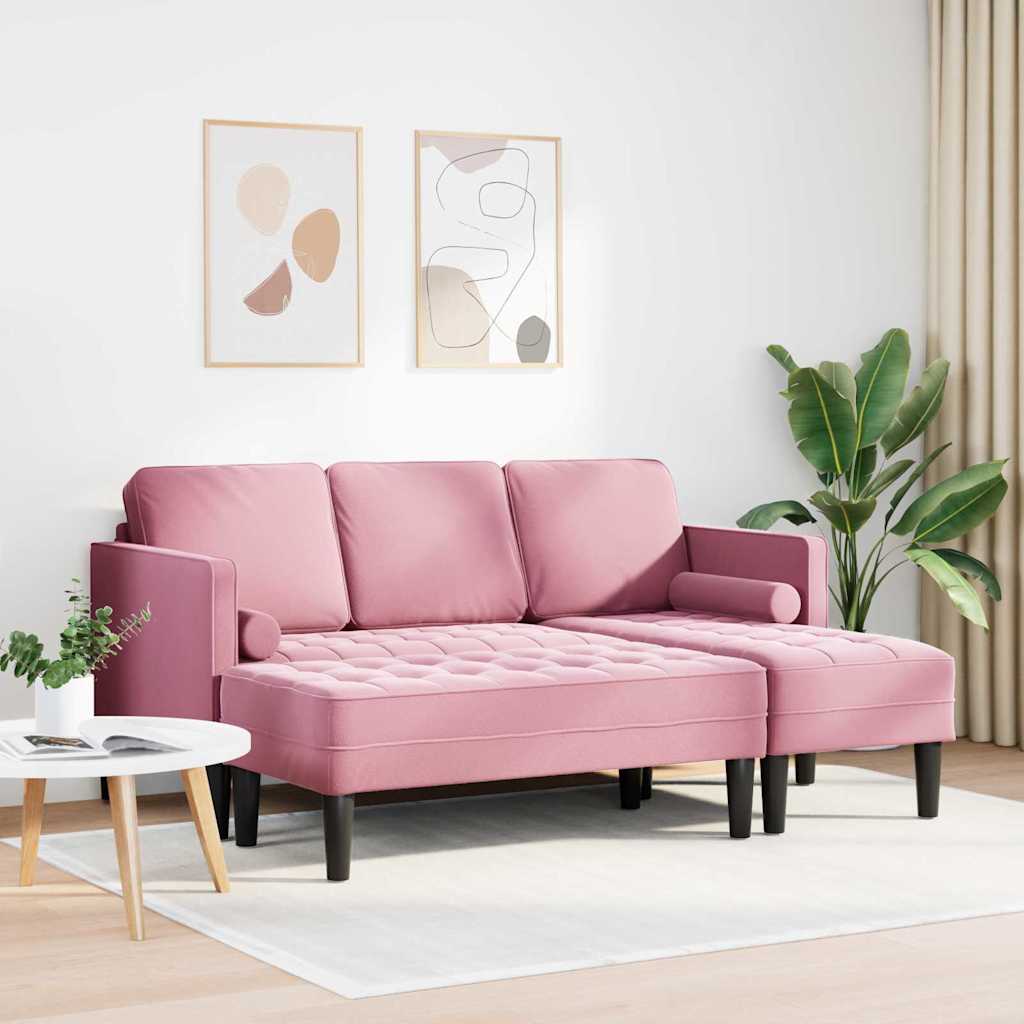 Sofa Set 2 pcs Rosa 173 x 131 x 67 cm Samt